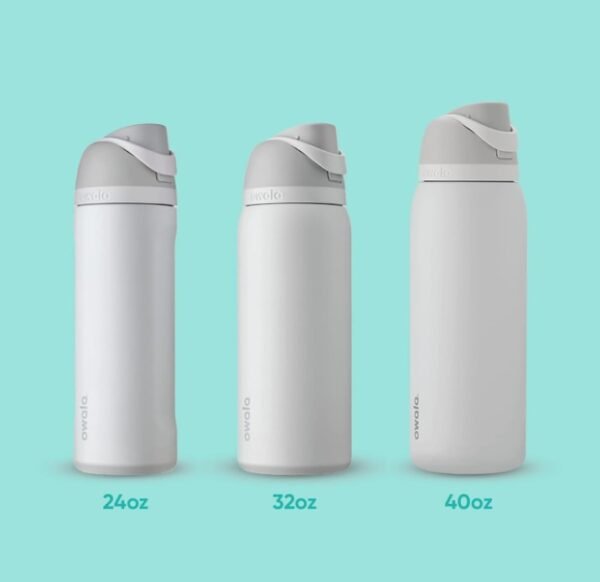 FreeSip Insulated Stainless Steel Water Bottle with Straw - Image 2
