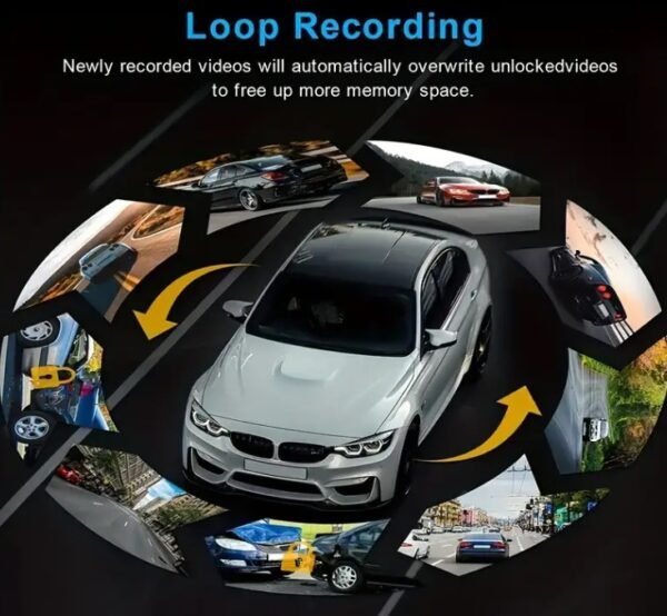 Dual Lens 1080P HD Dash Cam with Night Vision - Image 3