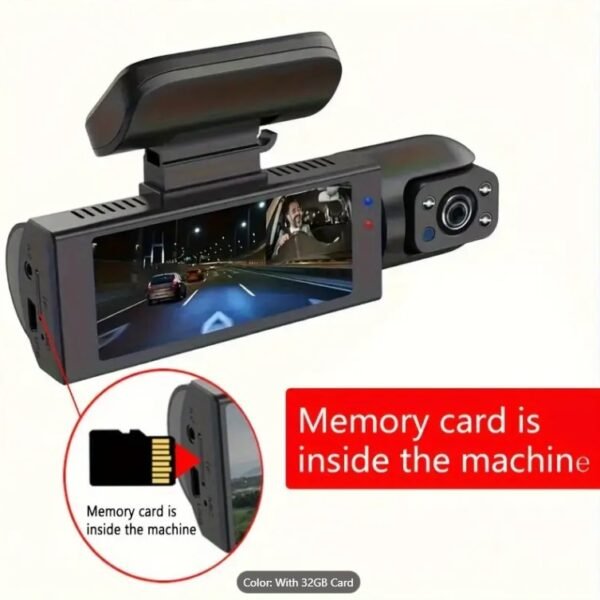 Dual Lens 1080P HD Dash Cam with Night Vision - Image 4
