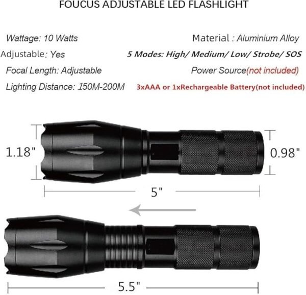 Tactical Flashlights Torch - Image 3