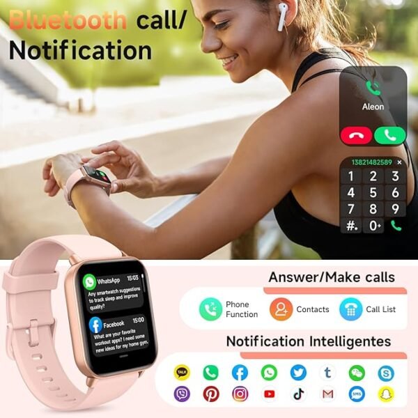 Women Android & iPhone, Alexa Built-in, 1.8" Fitness Watch - Image 3