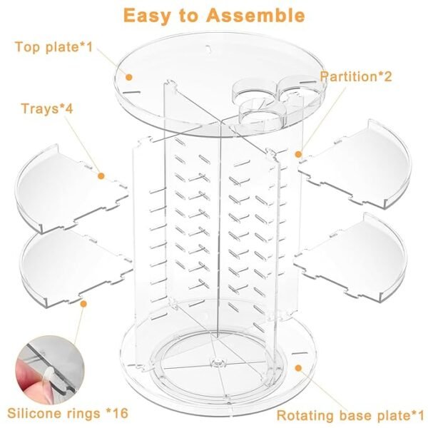 Rotating Makeup Organizer - Image 2