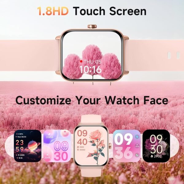 Women Android & iPhone, Alexa Built-in, 1.8" Fitness Watch - Image 2