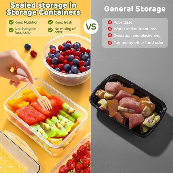 40 PCS Food Storage Containers with Lids - Image 3