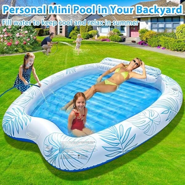 2 Person Inflatable Tanning Pool Lounger Float